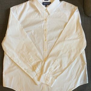 Jones New York Women's White Button Down Shirt